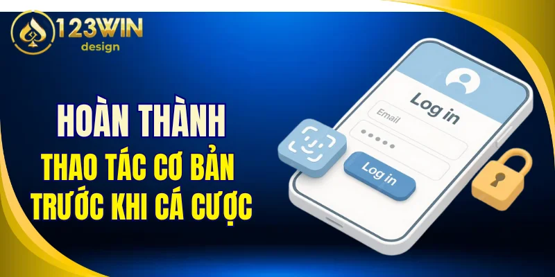 Hoàn thành một số thao tác cơ bản trước khi tham gia cá cược
